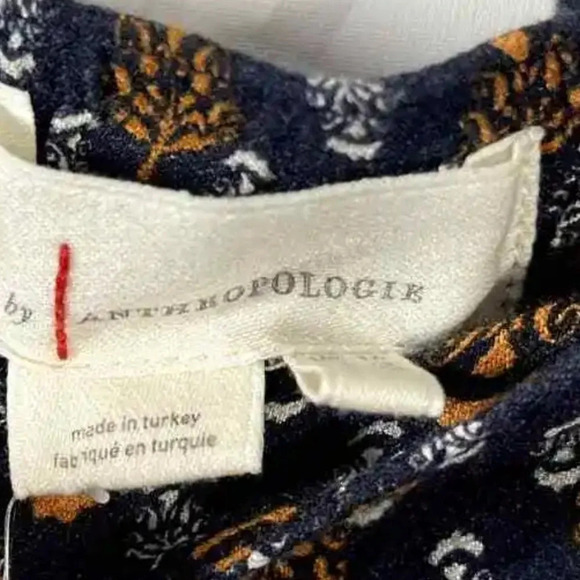 Anthropologie Greta Smocked Balloon Leg Casual Geometric Pants, Size 12, NWT - Picture 11 of 11